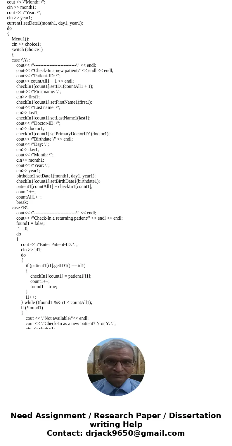 Question: I need help with c++ Simple Classes Assigment. i get this code working but i have to change my setID from numbers in loop{1,2,3,4,5} to setID to *char Question: I need help with c++ Simple Classes Assigment. i get this code working but i have to change my setID from numbers in loop{1,2,3,4,5} to setID to *char