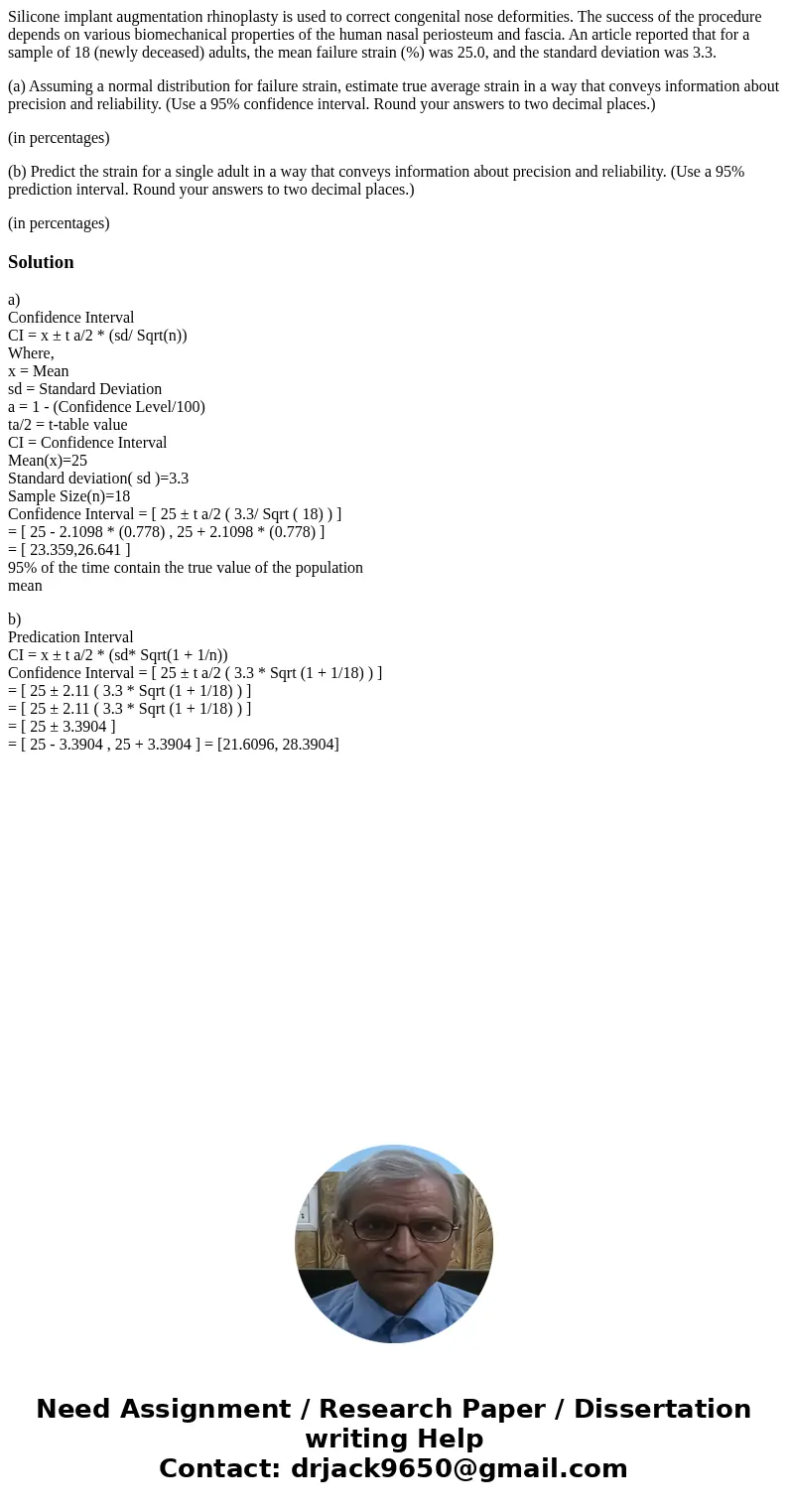 Silicone implant augmentation rhinoplasty is used to correct congenital nose deformities. The success of the procedure depends on various biomechanical properti Silicone implant augmentation rhinoplasty is used to correct congenital nose deformities. The success of the procedure depends on various biomechanical properti