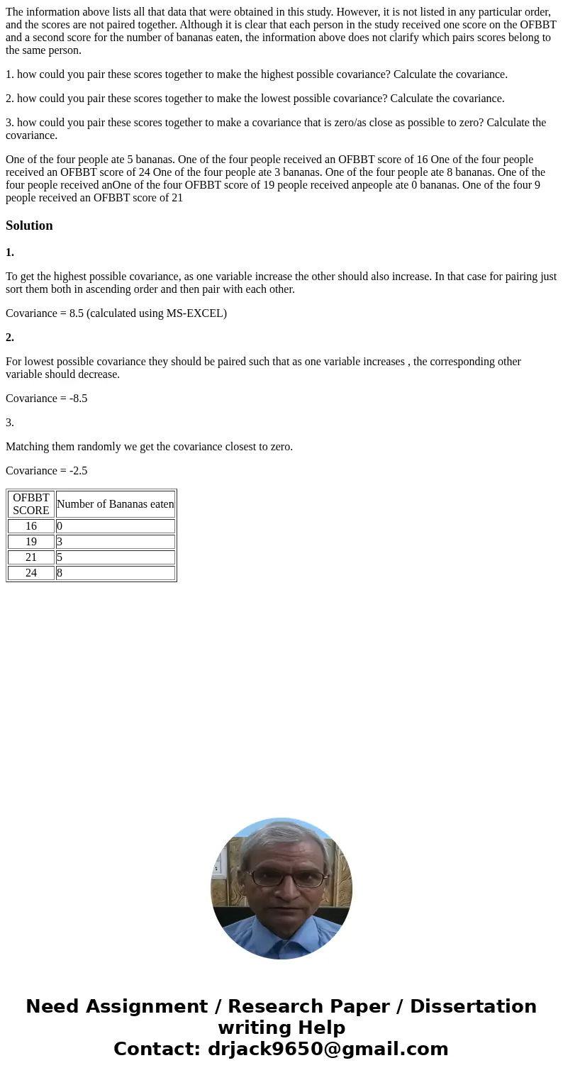 The information above lists all that data that were obtained in this study. However, it is not listed in any particular order, and the scores are not paired tog The information above lists all that data that were obtained in this study. However, it is not listed in any particular order, and the scores are not paired tog
