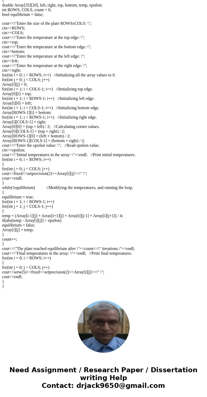 The temperature distribution in a thin metal plate with constant (or isothermal) temperatures on each side can be modeled using a two-dimensional grid, as show  The temperature distribution in a thin metal plate with constant (or isothermal) temperatures on each side can be modeled using a two-dimensional grid, as show