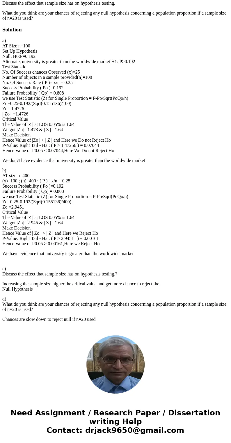 The worldwide market share for the Mozilla Firefox web browser was 19.2% in a recent month. Suppose that you decided to select a sample of 100 students at your  The worldwide market share for the Mozilla Firefox web browser was 19.2% in a recent month. Suppose that you decided to select a sample of 100 students at your