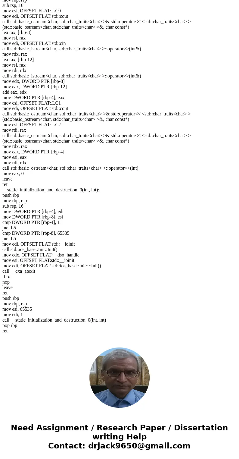 Write a Pep/8 Assembly program that reads in and stores two integers from the user and prints out their sum in the form: Total = Submit: Pep/8 formatted progra  Write a Pep/8 Assembly program that reads in and stores two integers from the user and prints out their sum in the form: Total = Submit: Pep/8 formatted progra