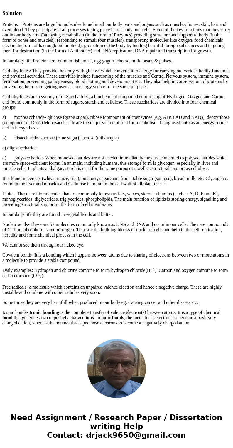 1. Explain/Define the following terms and give an example substance that you use or find in your daily life (everyday example) THAT HAS THESE: Proteins Carbohyd 1. Explain/Define the following terms and give an example substance that you use or find in your daily life (everyday example) THAT HAS THESE: Proteins Carbohyd