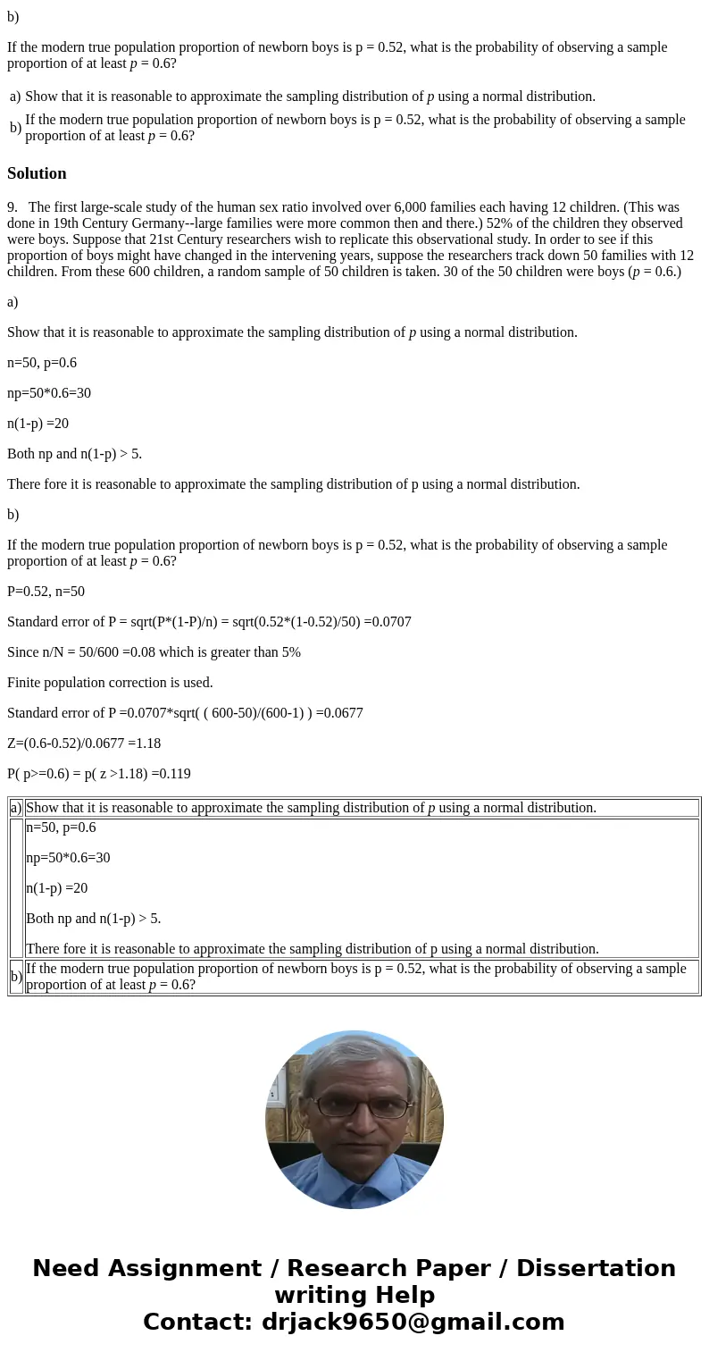 9. The first large-scale study of the human sex ratio involved over 6,000 families each having 12 children. (This was done in 19th Century Germany--large famili 9. The first large-scale study of the human sex ratio involved over 6,000 families each having 12 children. (This was done in 19th Century Germany--large famili