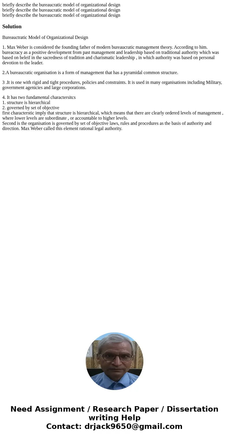 briefly describe the bureaucratic model of organizational design briefly describe the bureaucratic model of organizational design briefly describe the bureaucr  briefly describe the bureaucratic model of organizational design briefly describe the bureaucratic model of organizational design briefly describe the bureaucr