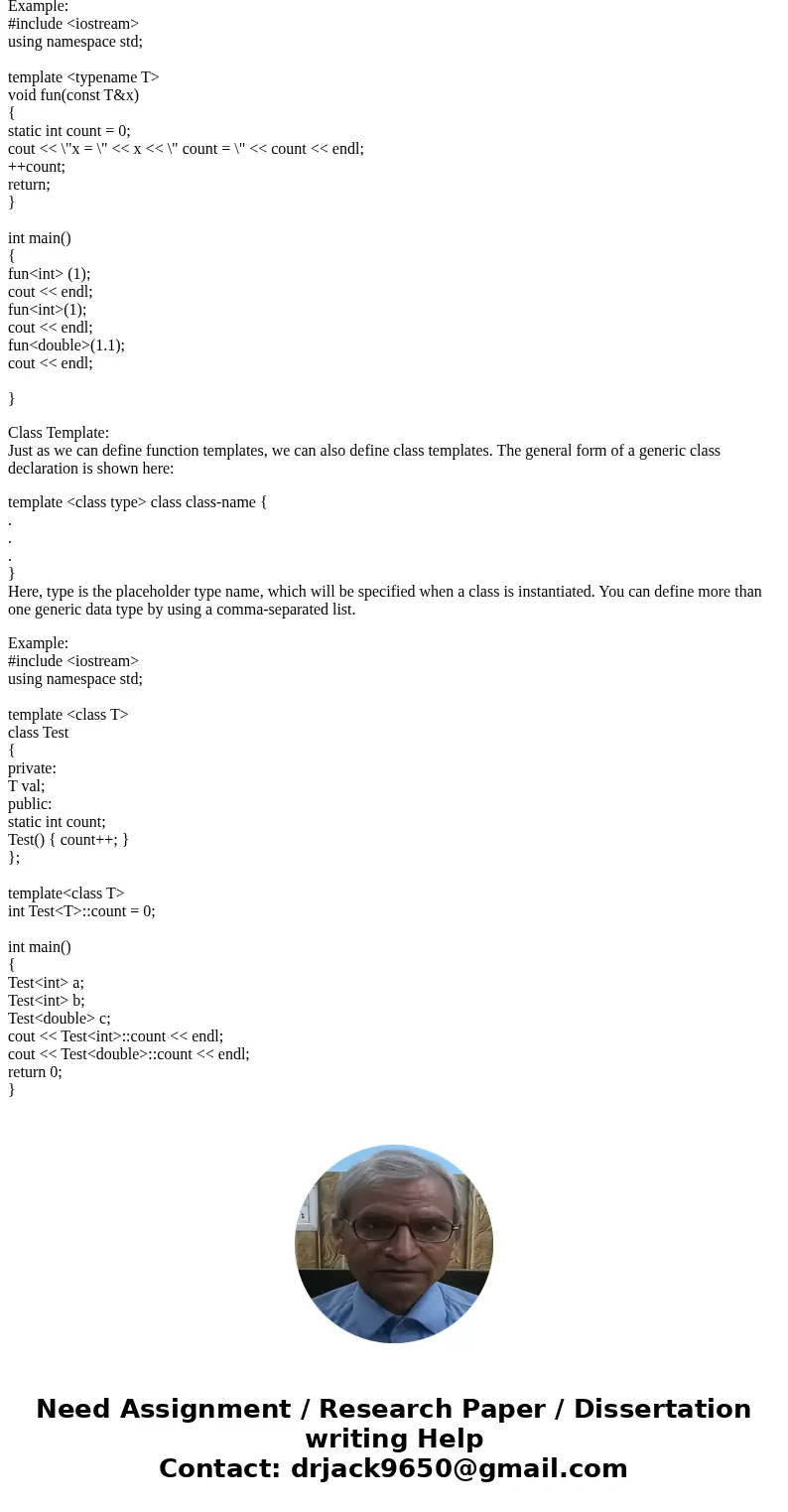 C++ what is the process for defining a class template? C++ what is the process for defining a class template?SolutionTemplate is a great feature in C++. We writ C++ what is the process for defining a class template? C++ what is the process for defining a class template?SolutionTemplate is a great feature in C++. We writ