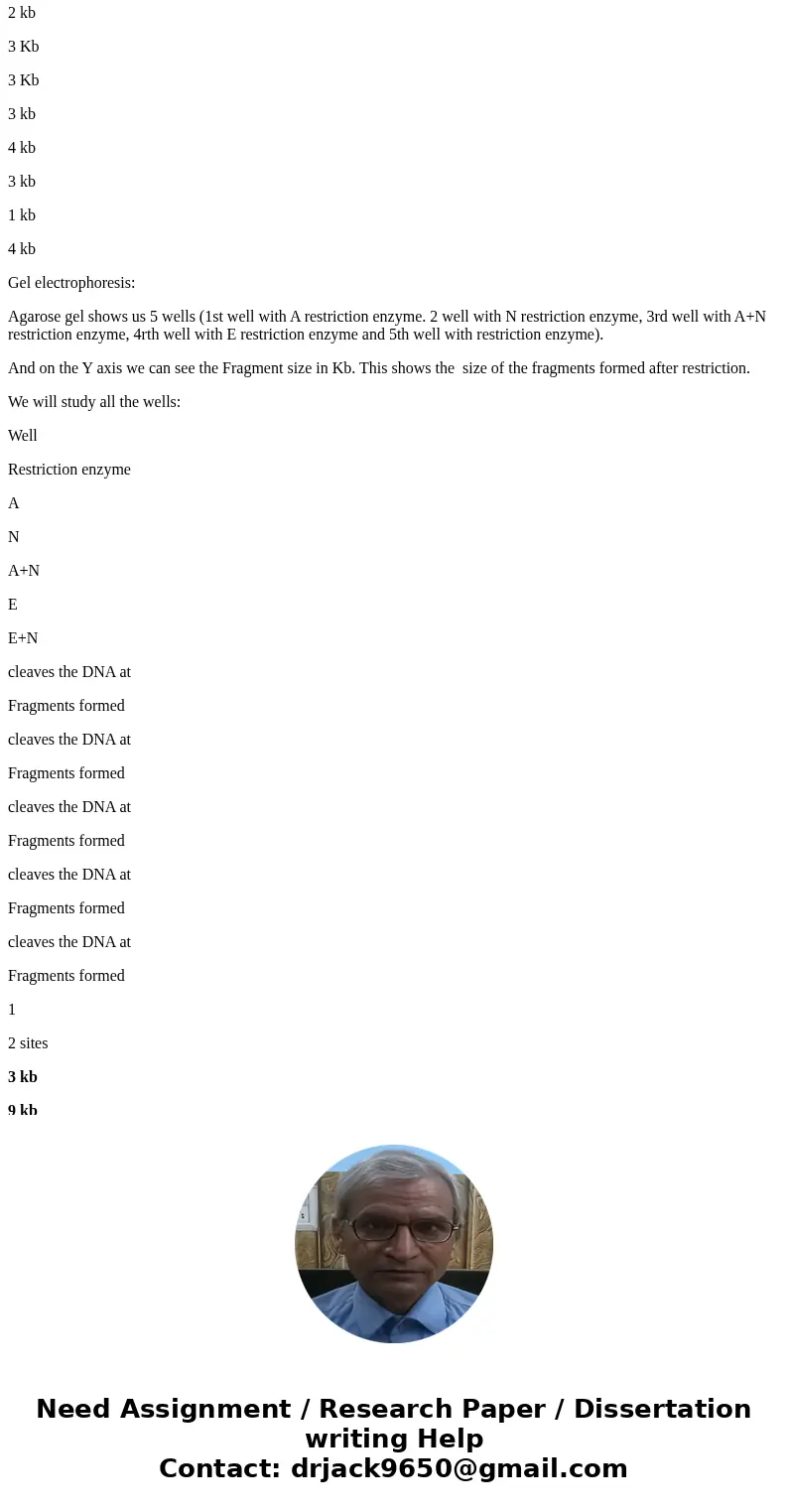Can you please help me with these questions and explain how to read a gel electrophoresis pattern and restriction maps, thank you 5. The agarose gel at the righ