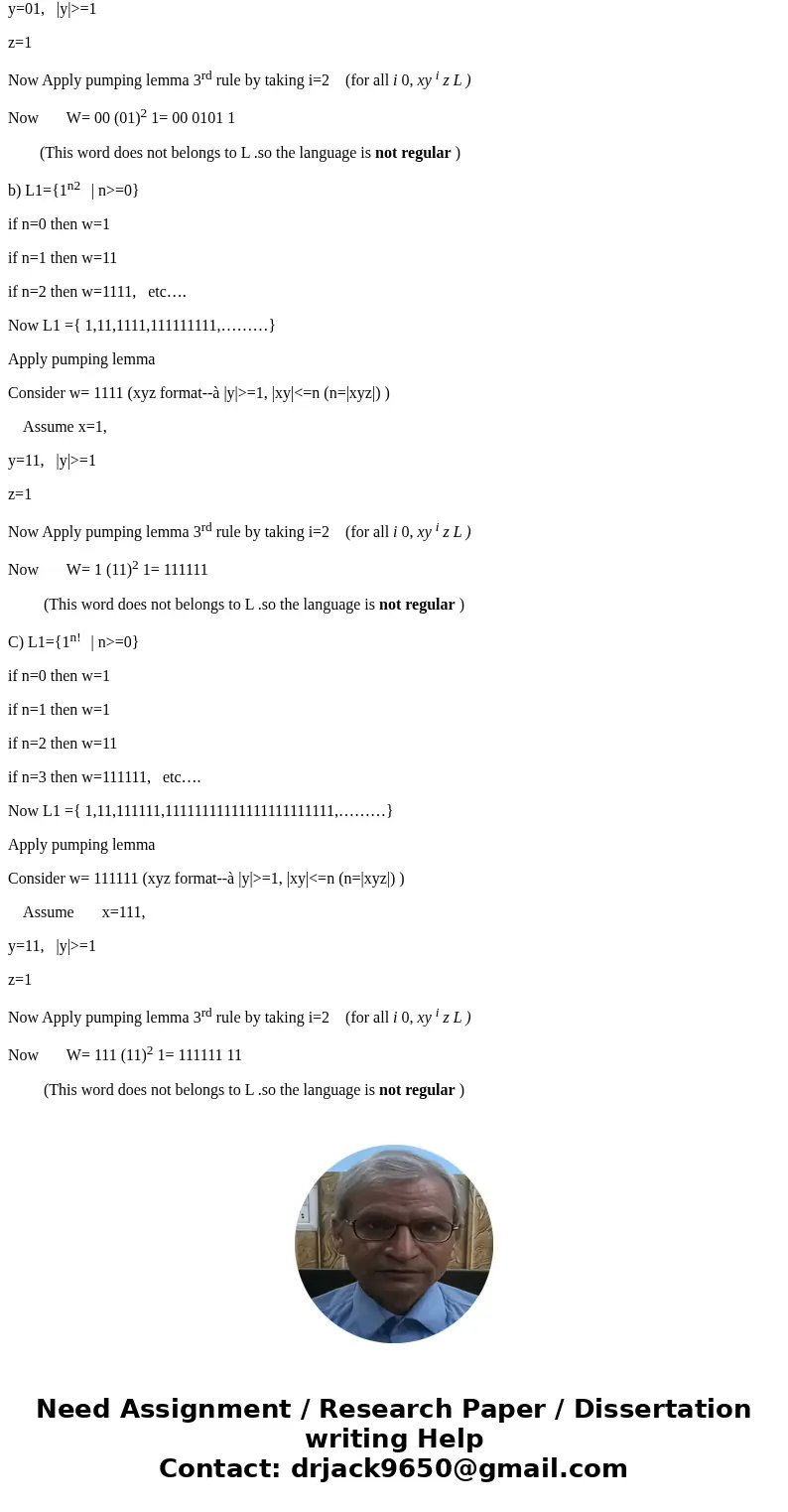 Can you prove using the pumping lemma that the followint languages are non-regular? L_1 = {0^i 1^j | i > j}. (beta) L_2 = {1^n^2 | n greaterthanorequalto 0}. Can you prove using the pumping lemma that the followint languages are non-regular? L_1 = {0^i 1^j | i > j}. (beta) L_2 = {1^n^2 | n greaterthanorequalto 0}.