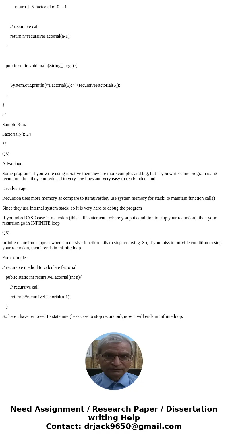 CS141 programming II (java) Assignment 2 Chapter 12 – OOD Chapter 13 - Recursion Assignment 2 worth 5 points, Due on 26/10/2016. Will deduct 1 point for each da