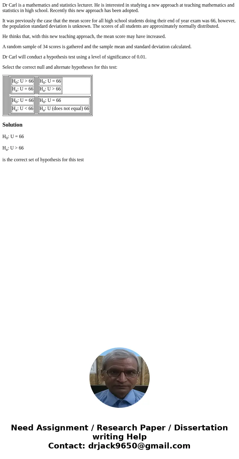 Dr Carl is a mathematics and statistics lecturer. He is interested in studying a new approach at teaching mathematics and statistics in high school. Recently th