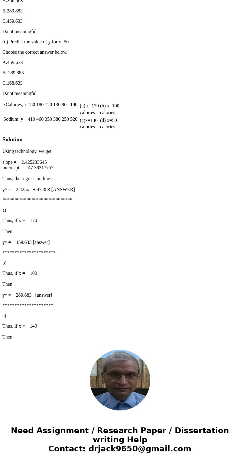 Find the equation of the regression line for the given data. Then construct a scatter plot of the data and draw the regression line. (Each pair of variables has Find the equation of the regression line for the given data. Then construct a scatter plot of the data and draw the regression line. (Each pair of variables has