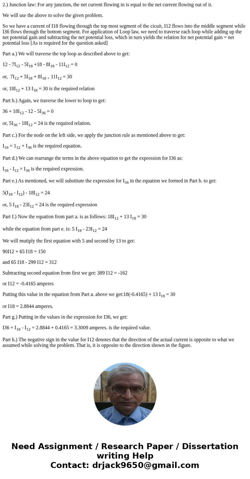 For the circuit shown in the figure below, use Kirchhoff\'s rules to obtain equations for the upper loop, the lower loop, and the node on the left side. In eac  For the circuit shown in the figure below, use Kirchhoff\'s rules to obtain equations for the upper loop, the lower loop, and the node on the left side. In eac