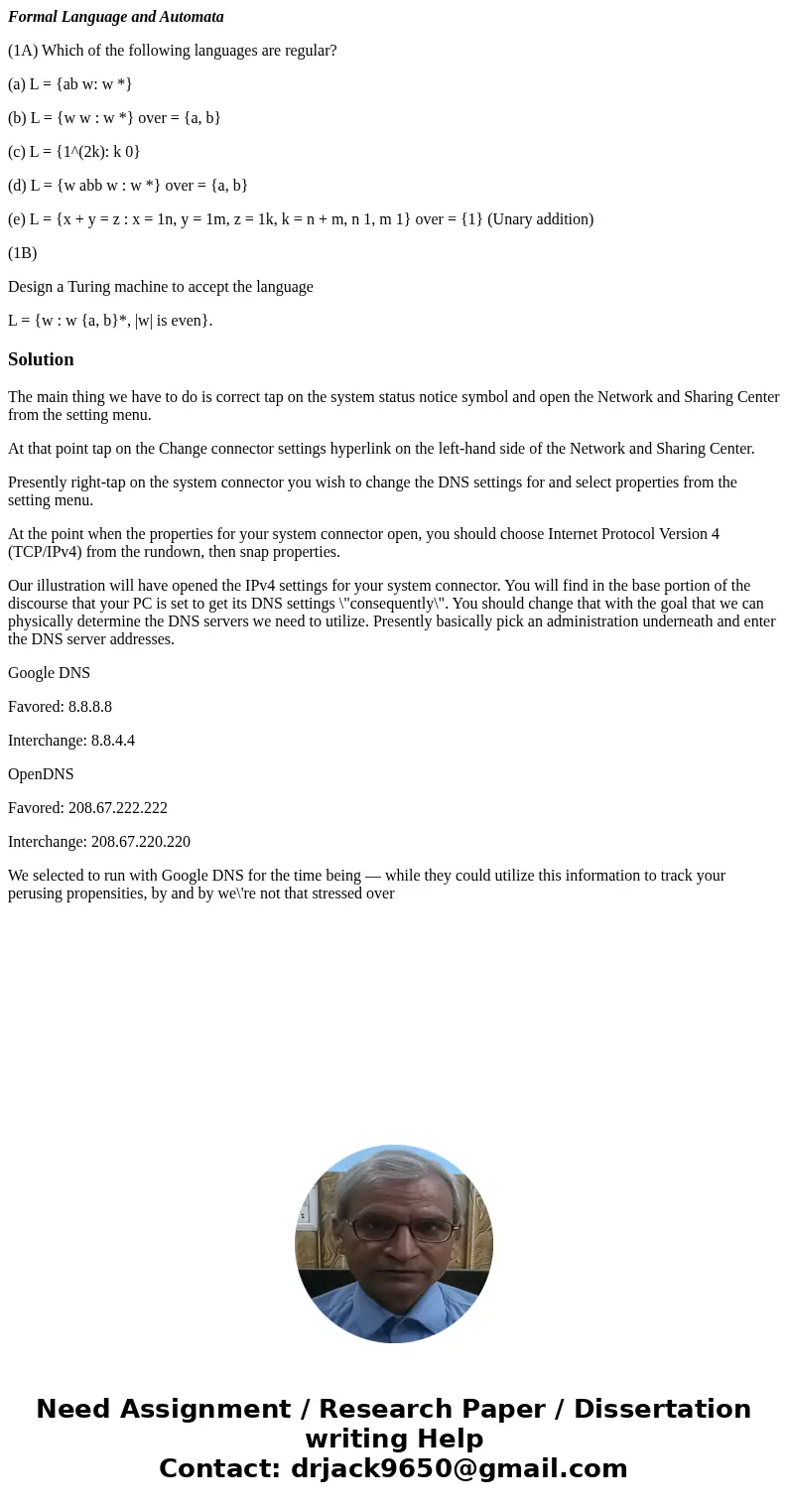 Formal Language and Automata (1A) Which of the following languages are regular? (a) L = {ab w: w *} (b) L = {w w : w *} over = {a, b} (c) L = {1^(2k): k 0} (d)  Formal Language and Automata (1A) Which of the following languages are regular? (a) L = {ab w: w *} (b) L = {w w : w *} over = {a, b} (c) L = {1^(2k): k 0} (d)