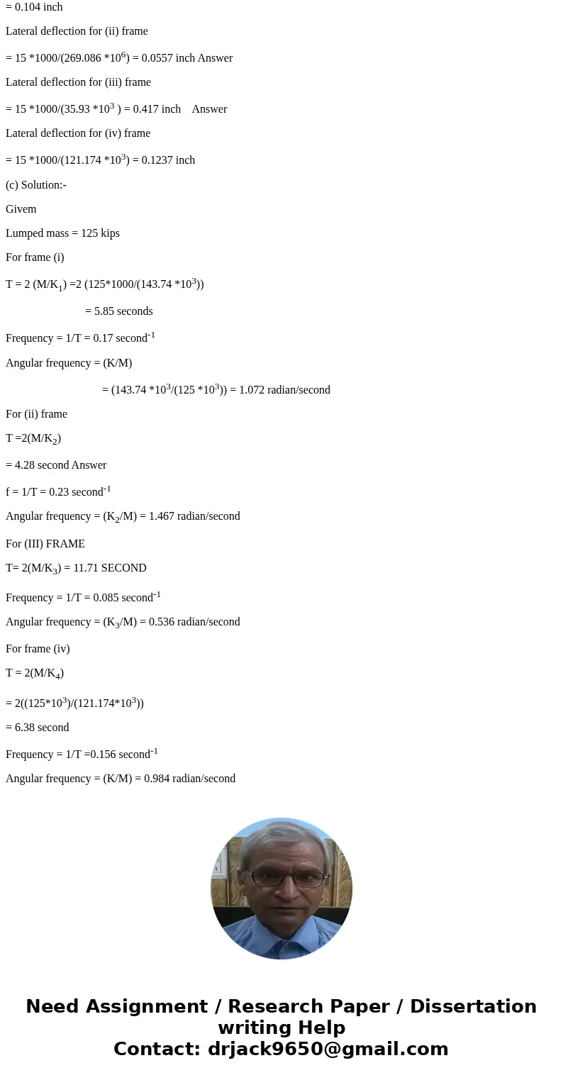 Given four frames with loads shown below. Assume the concrete columns are square measuring 16\  Given four frames with loads shown below. Assume the concrete columns are square measuring 16\
