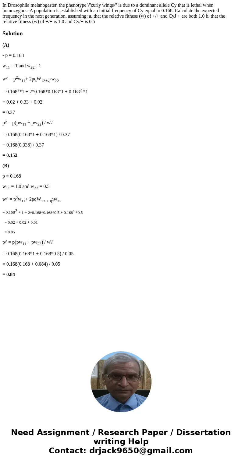 In Drosophila melanogaster, the phenotype \  In Drosophila melanogaster, the phenotype \