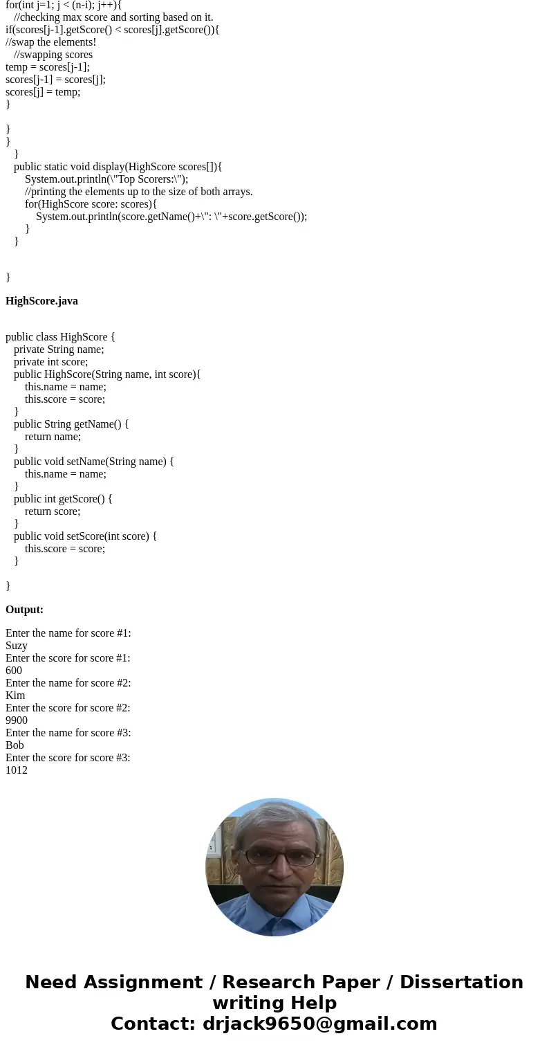 Java High Scores with OOP ?-------------------------?-------------------------?-------------------------?-------------------------?------------------------- Hig Java High Scores with OOP ?-------------------------?-------------------------?-------------------------?-------------------------?------------------------- Hig