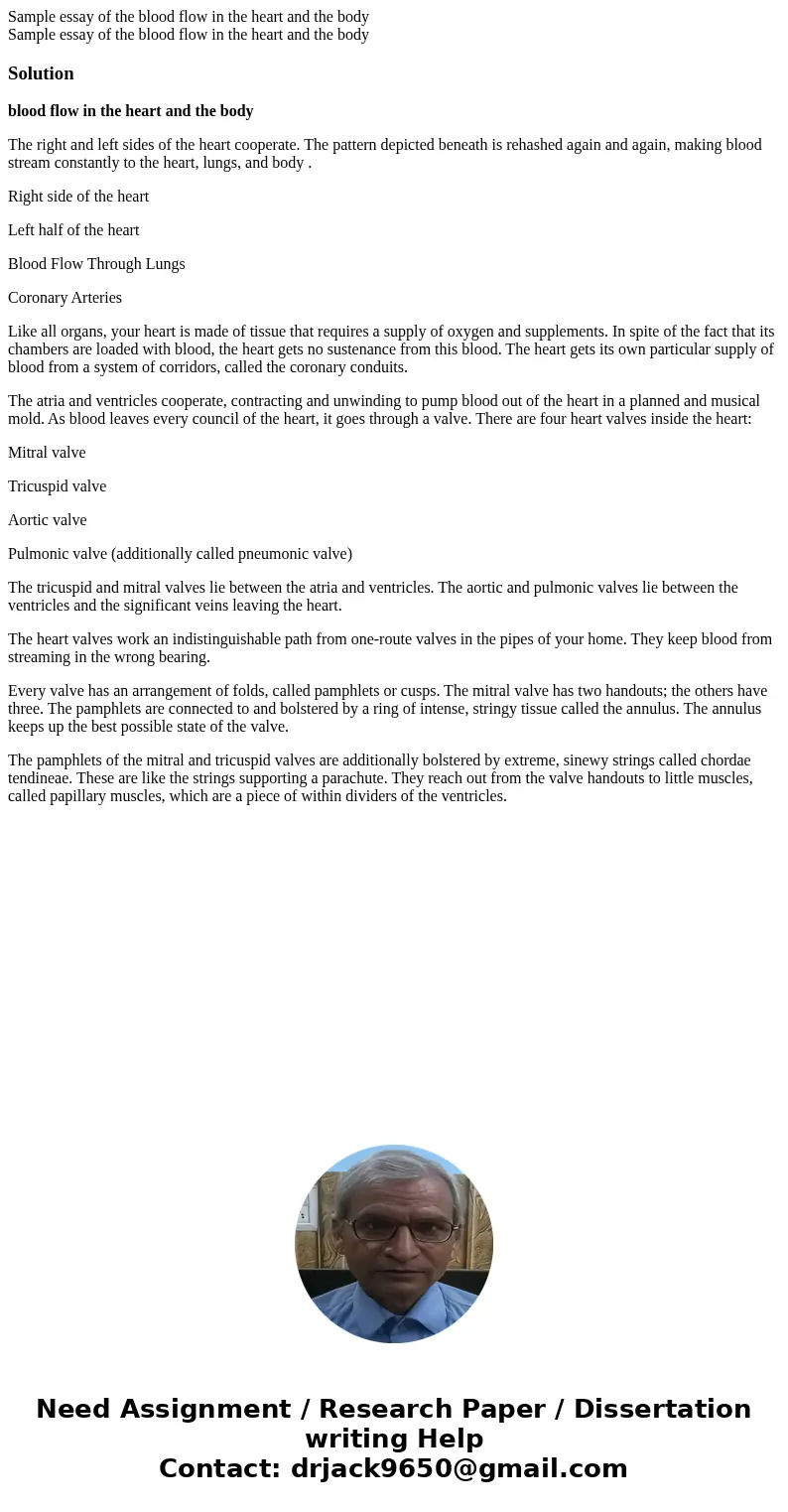 Sample essay of the blood flow in the heart and the body Sample essay of the blood flow in the heart and the bodySolutionblood flow in the heart and the body T  Sample essay of the blood flow in the heart and the body Sample essay of the blood flow in the heart and the bodySolutionblood flow in the heart and the body T
