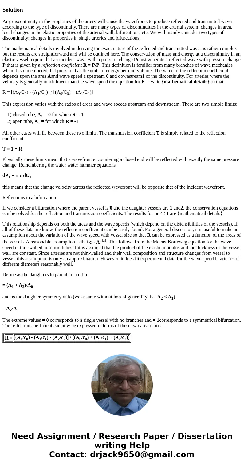 Suppose that an incident wave has a specific shape G{z-vt). After hitting an interface at z=0, a reflected wave R(z+vt) and a transmitted wave T(z-vt) are gene  Suppose that an incident wave has a specific shape G{z-vt). After hitting an interface at z=0, a reflected wave R(z+vt) and a transmitted wave T(z-vt) are gene