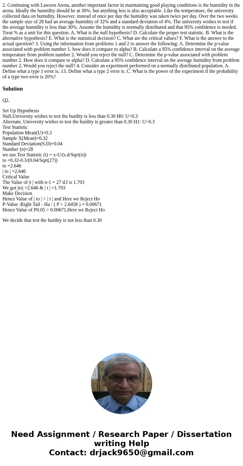 2. Continuing with Lawson Arena, another important factor in maintaining good playing conditions is the humidity in the arena. Ideally the humidity should be a  2. Continuing with Lawson Arena, another important factor in maintaining good playing conditions is the humidity in the arena. Ideally the humidity should be a