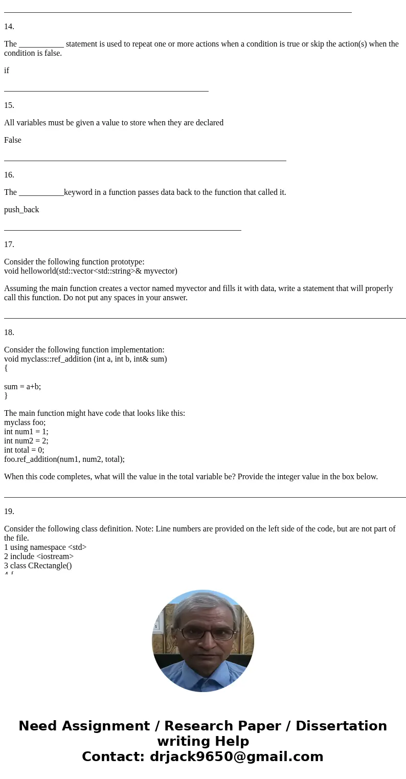 C++ Question: 1. Consider the following class definition: //username.h #include <iostream> #include <string> class username { public: void getName() C++ Question: 1. Consider the following class definition: //username.h #include <iostream> #include <string> class username { public: void getName()
