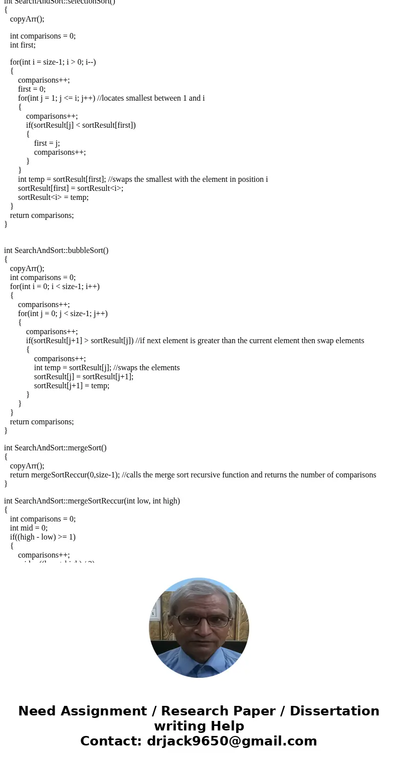 C++ Searching & Sorting (Answer each question seperately) 5. Sort the following list using the selection sort algorithm. Show the list after each iteration 