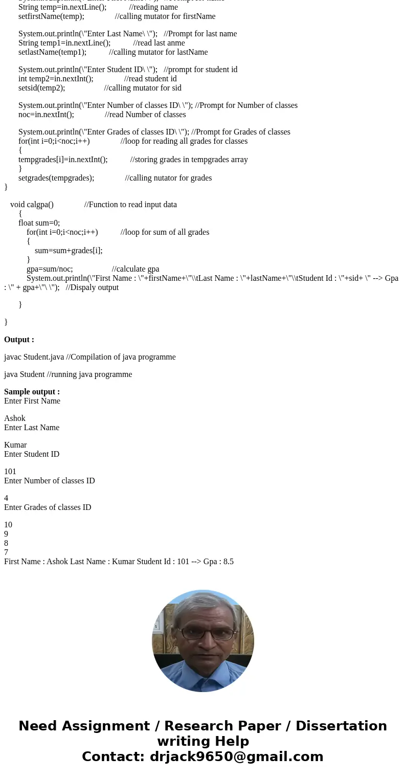  Create a class named Student that has the following member variables: first name (string), last name(string), student identification number(int), an integer ar