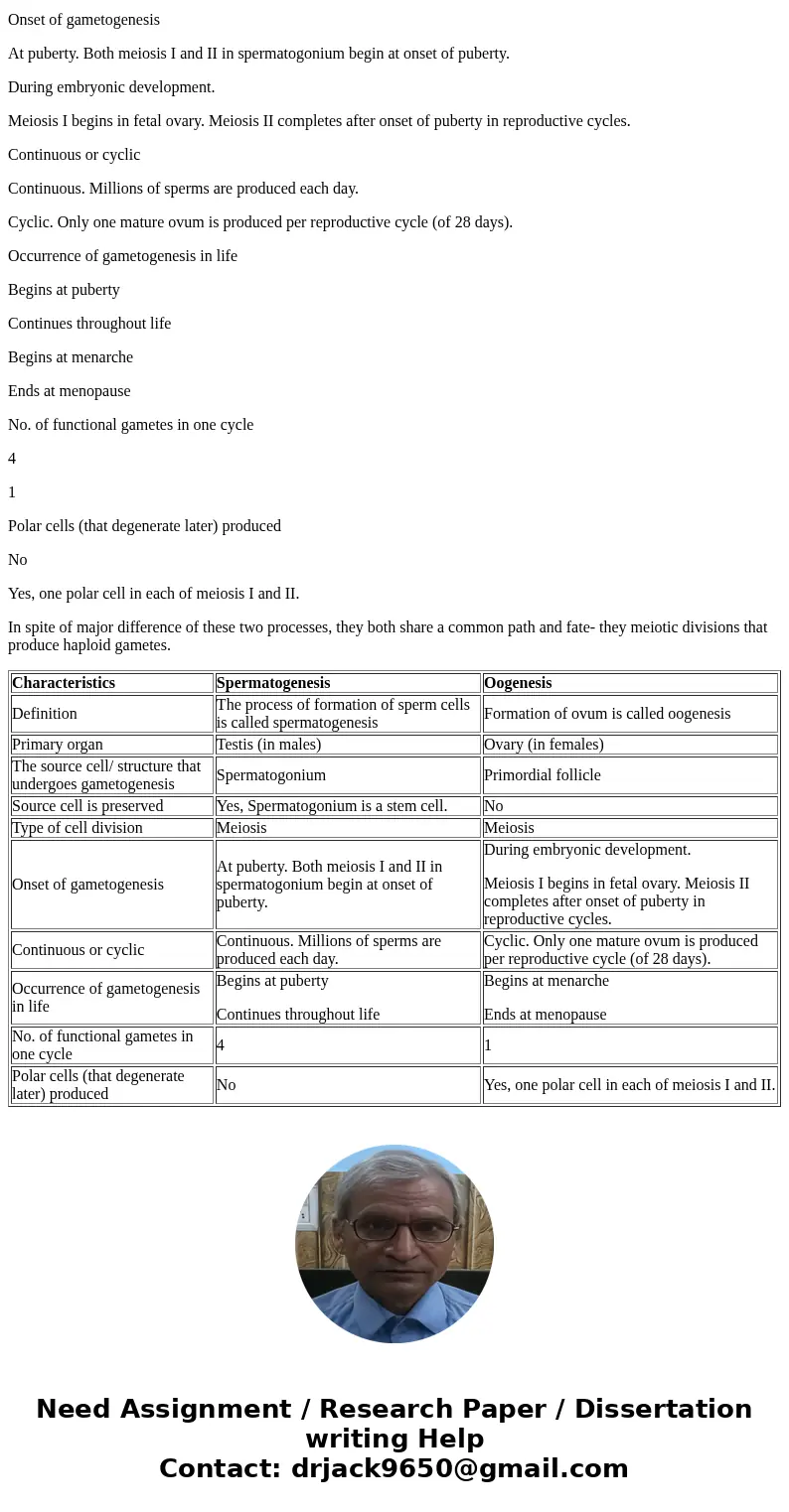 Differentiate the processes of oogenesis and spermatogenesis. Are there similarities between the two processes? Differences? Consider the cells, their structure Differentiate the processes of oogenesis and spermatogenesis. Are there similarities between the two processes? Differences? Consider the cells, their structure