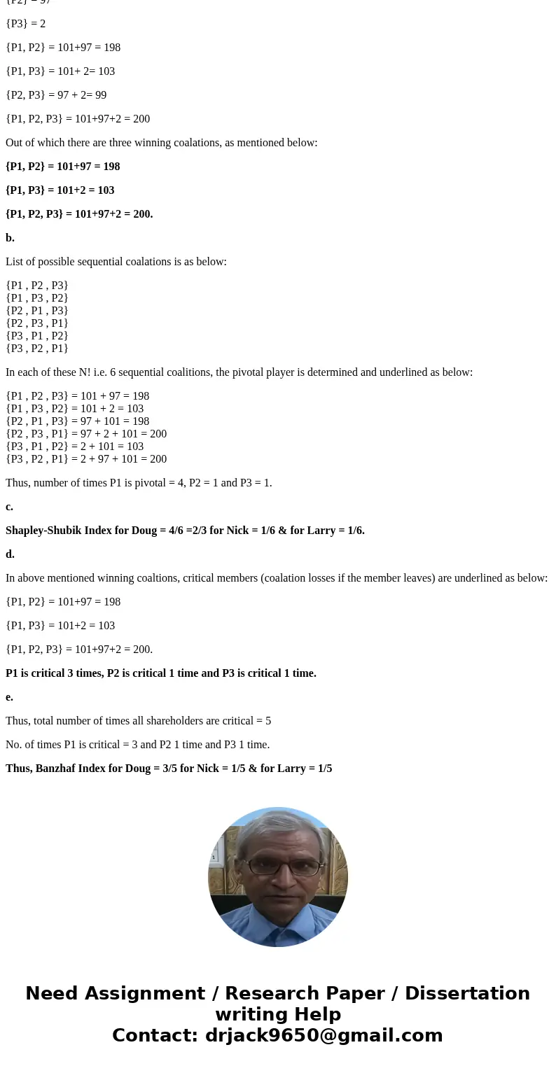 ECON 451: Homework #5 Each of the following questions is about a \  ECON 451: Homework #5 Each of the following questions is about a \