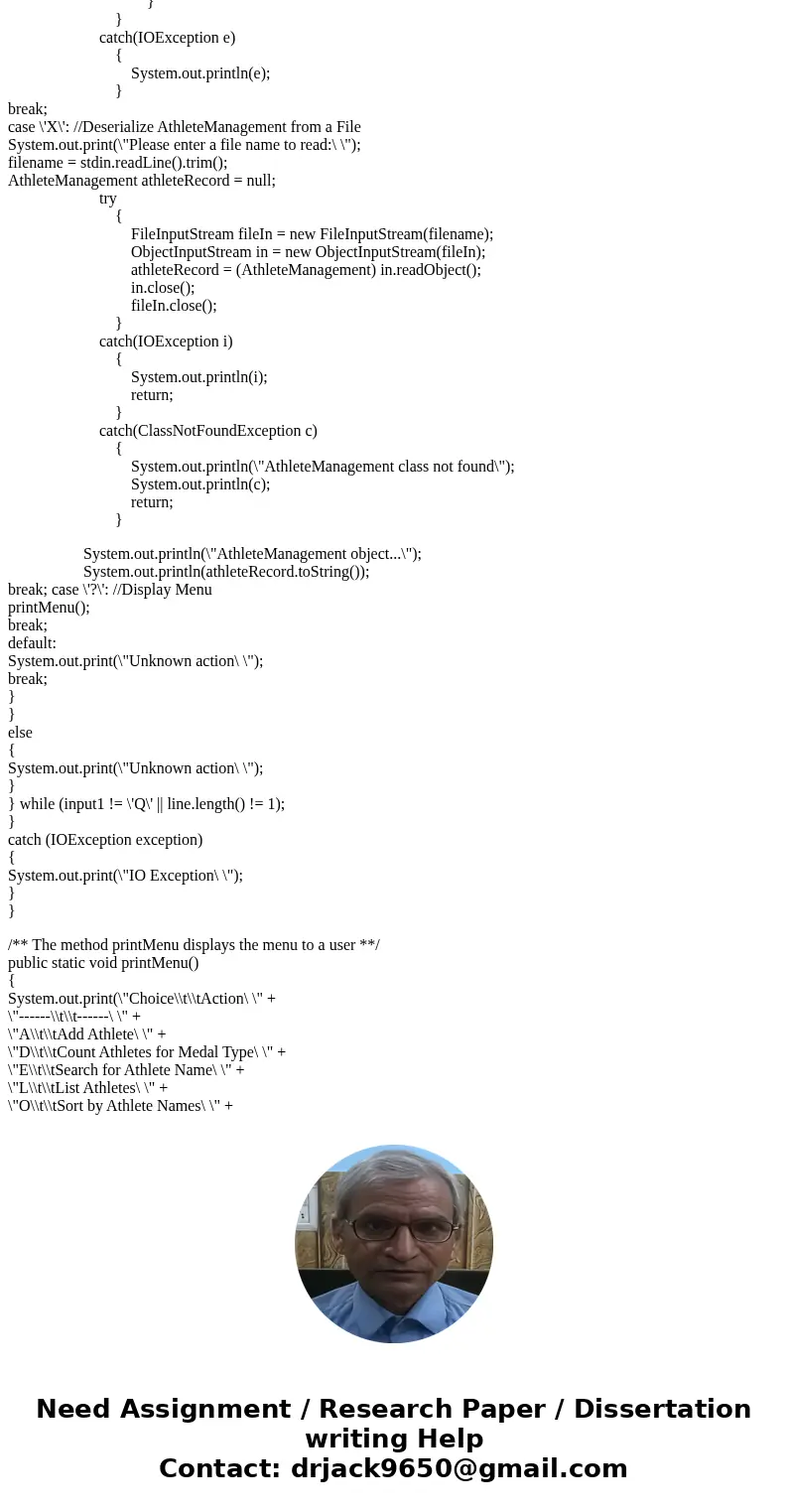 Hi, I\'m having an error when I compile my code. It\'s this: constructor AthleteManagement in class AthleteManagement cannot be applied to given types; AthleteM Hi, I\'m having an error when I compile my code. It\'s this: constructor AthleteManagement in class AthleteManagement cannot be applied to given types; AthleteM