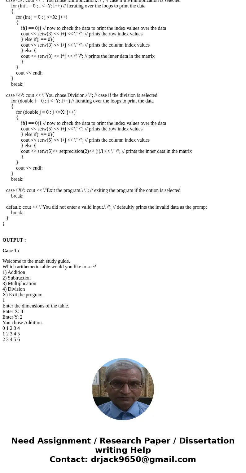 How do i make it so that in the multiplication and division table, the first row and column give the dimensions of the table. For a 4x2 table, it should be some How do i make it so that in the multiplication and division table, the first row and column give the dimensions of the table. For a 4x2 table, it should be some