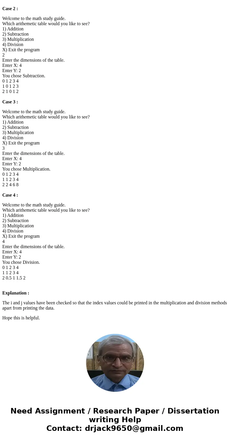 How do i make it so that in the multiplication and division table, the first row and column give the dimensions of the table. For a 4x2 table, it should be some How do i make it so that in the multiplication and division table, the first row and column give the dimensions of the table. For a 4x2 table, it should be some