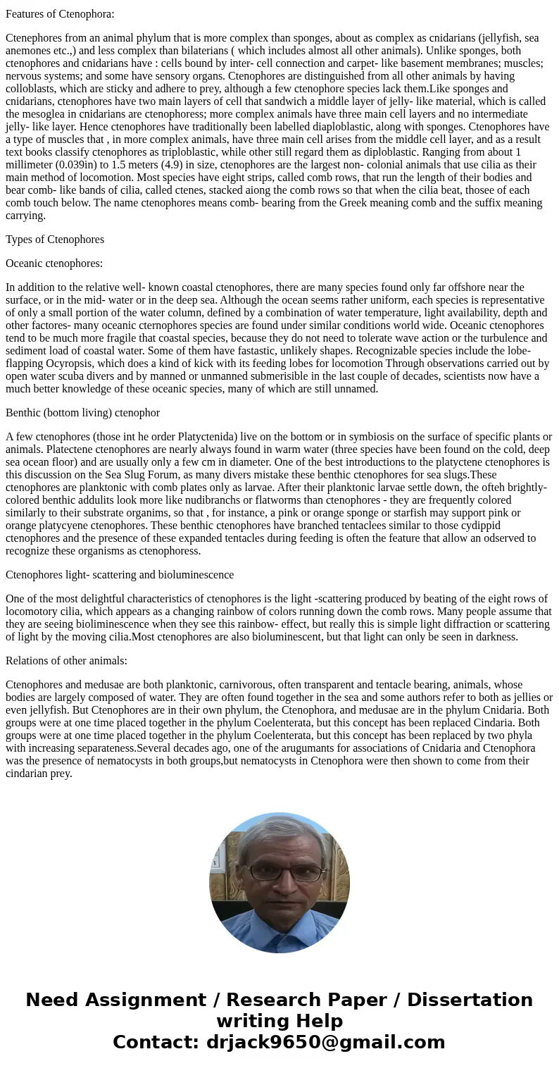 I need help summarizing a research article!! I need to summarize an academic article in 500 words or less and the paper is confusing me. The paper is on Ctneoph I need help summarizing a research article!! I need to summarize an academic article in 500 words or less and the paper is confusing me. The paper is on Ctneoph