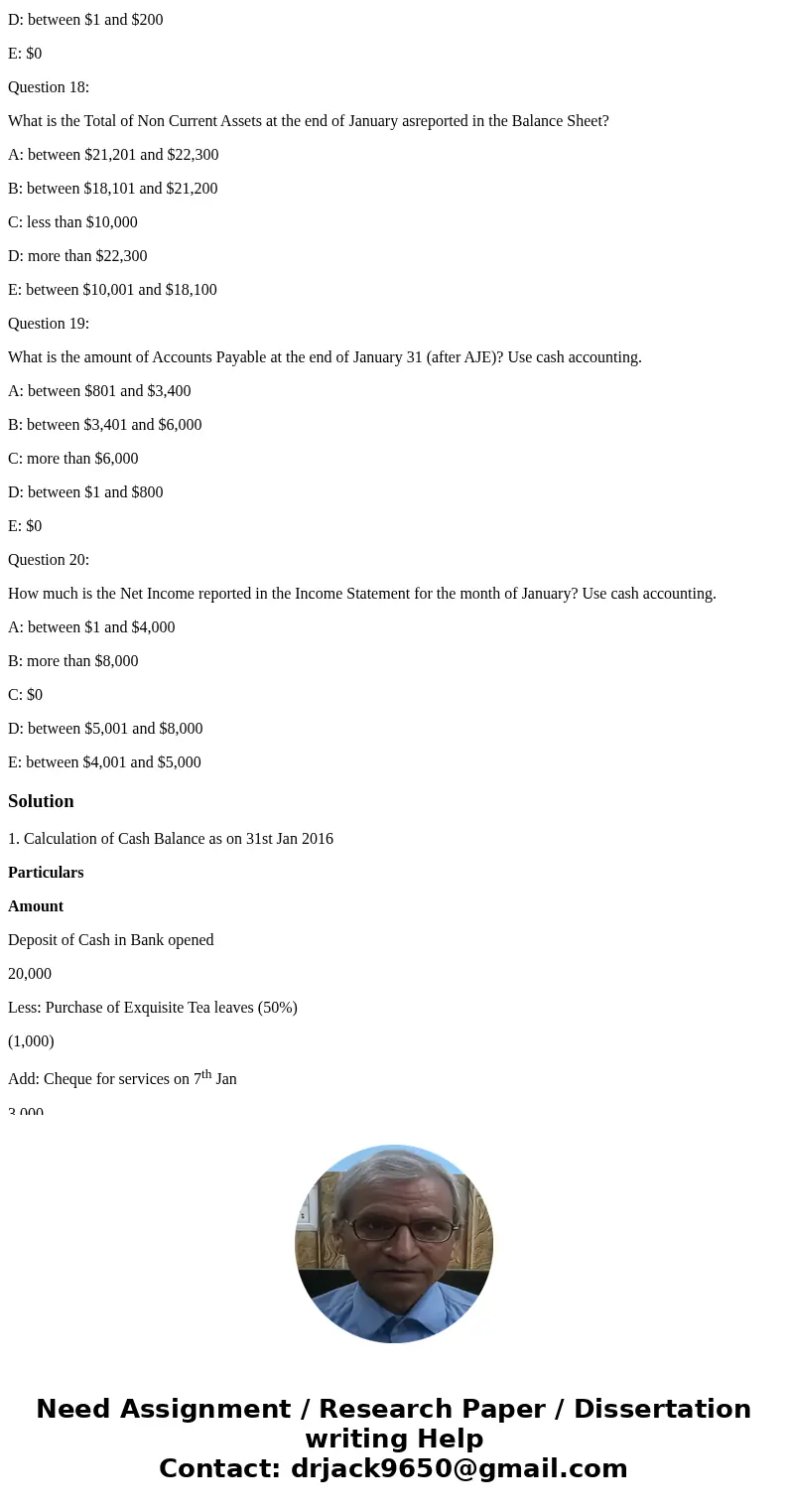 I need urgent, quick help with this accounting, case study problem. Thank-you so much! This question contains 1 case and 20 Multiple choice questions based on i I need urgent, quick help with this accounting, case study problem. Thank-you so much! This question contains 1 case and 20 Multiple choice questions based on i