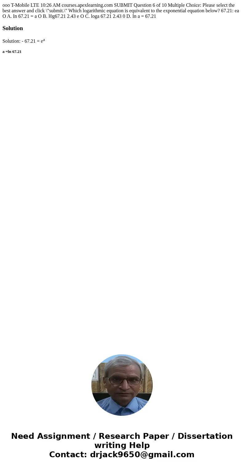 ooo T-Mobile LTE 10:26 AM courses.apexlearning.com SUBMIT Question 6 of 10 Multiple Choice: Please select the best answer and click \  ooo T-Mobile LTE 10:26 AM courses.apexlearning.com SUBMIT Question 6 of 10 Multiple Choice: Please select the best answer and click \