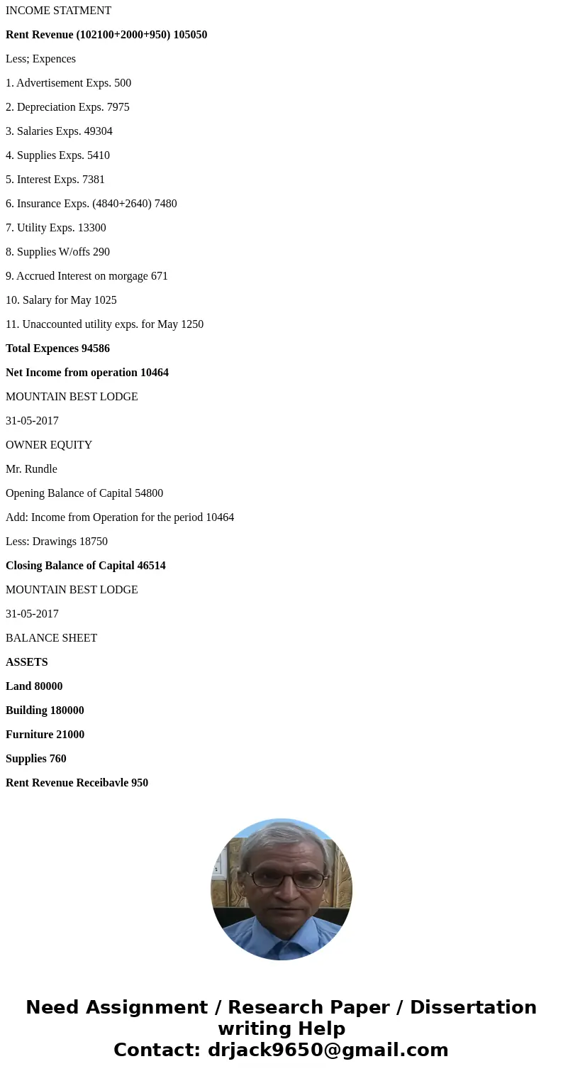 Prepare a statement of owner\'s equity for the year end of May 31st, and a balance sheet as of may 31st TAKING IT FURTHER As at June 30, 2017, approximately how Prepare a statement of owner\'s equity for the year end of May 31st, and a balance sheet as of may 31st TAKING IT FURTHER As at June 30, 2017, approximately how