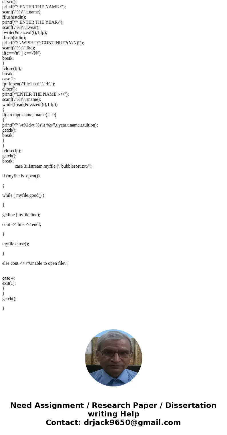 Program 3 Write a C++ program using arrays that will; 1.Read in data from a data file of ten(10) records, 2.Print the original data, 3.Using the Bubble Sort alg Program 3 Write a C++ program using arrays that will; 1.Read in data from a data file of ten(10) records, 2.Print the original data, 3.Using the Bubble Sort alg