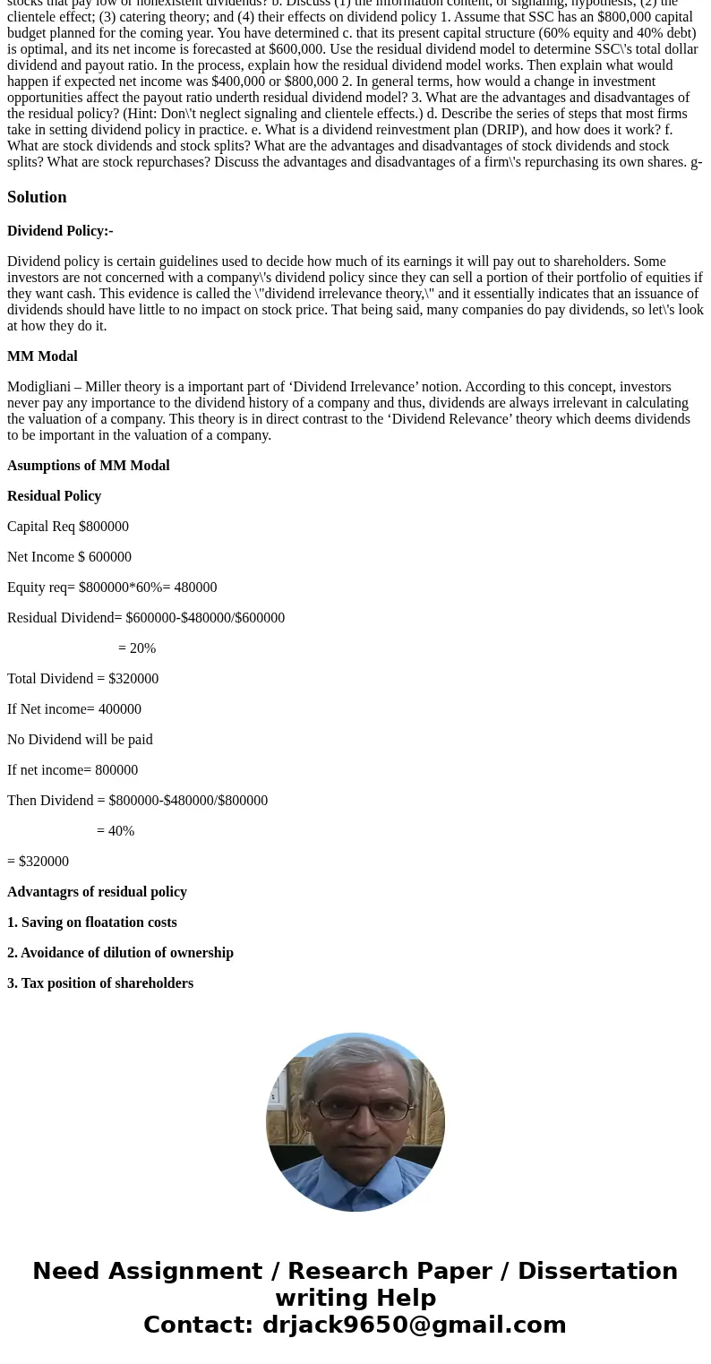  SOUTHEASTERN STEEL COMPANY 14-11 DIVIDEND POLICY Southeastern Steel Company (SSC) was formed 5 years ago to exploit a new contin- uous casting process. SSC\'s 