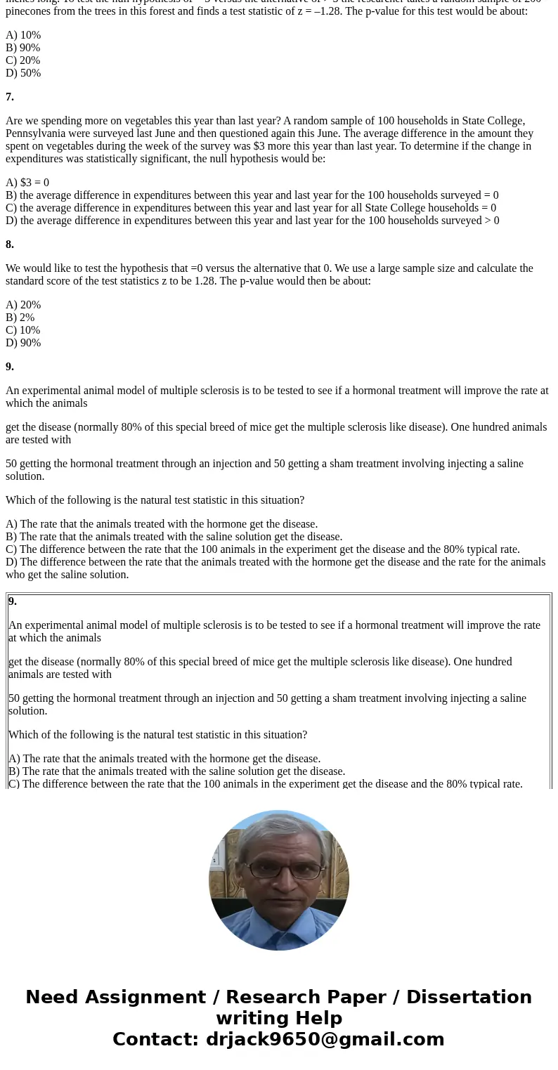 1. A medical researcher gathers data to compare the success rates (proportions of successful treatments) of two different chemotherapy treatments. The researche 1. A medical researcher gathers data to compare the success rates (proportions of successful treatments) of two different chemotherapy treatments. The researche