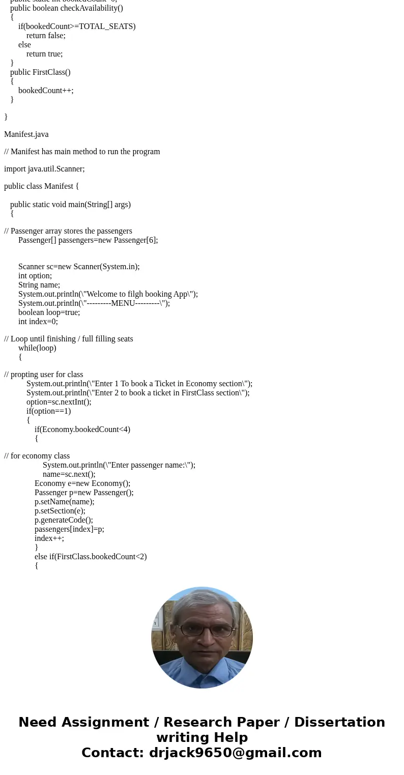 A new airline is starting service with a single flight. You will need to design and build an application which will make reservations for its customers on that  A new airline is starting service with a single flight. You will need to design and build an application which will make reservations for its customers on that