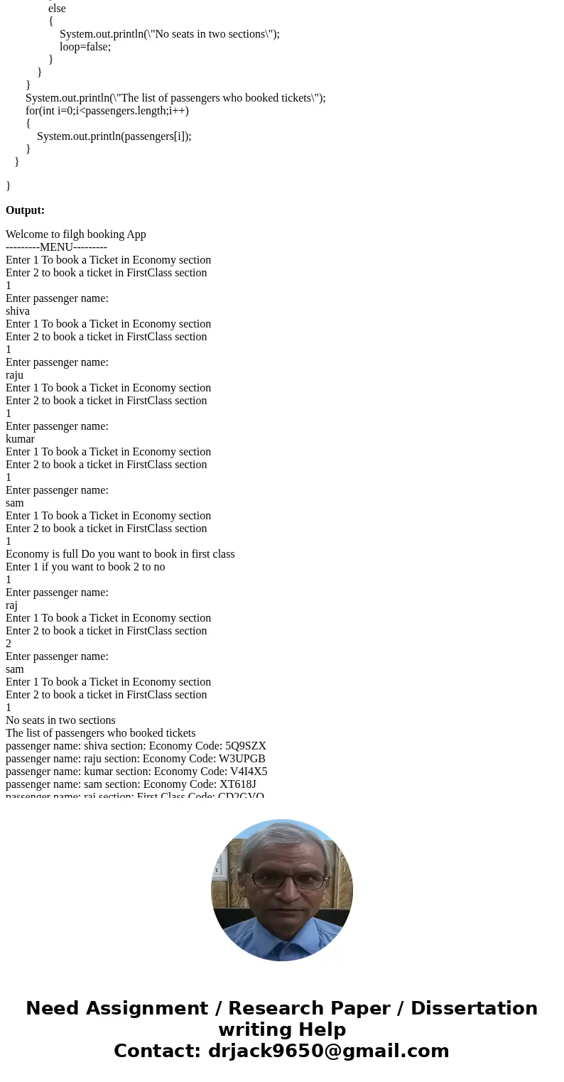 A new airline is starting service with a single flight. You will need to design and build an application which will make reservations for its customers on that  A new airline is starting service with a single flight. You will need to design and build an application which will make reservations for its customers on that