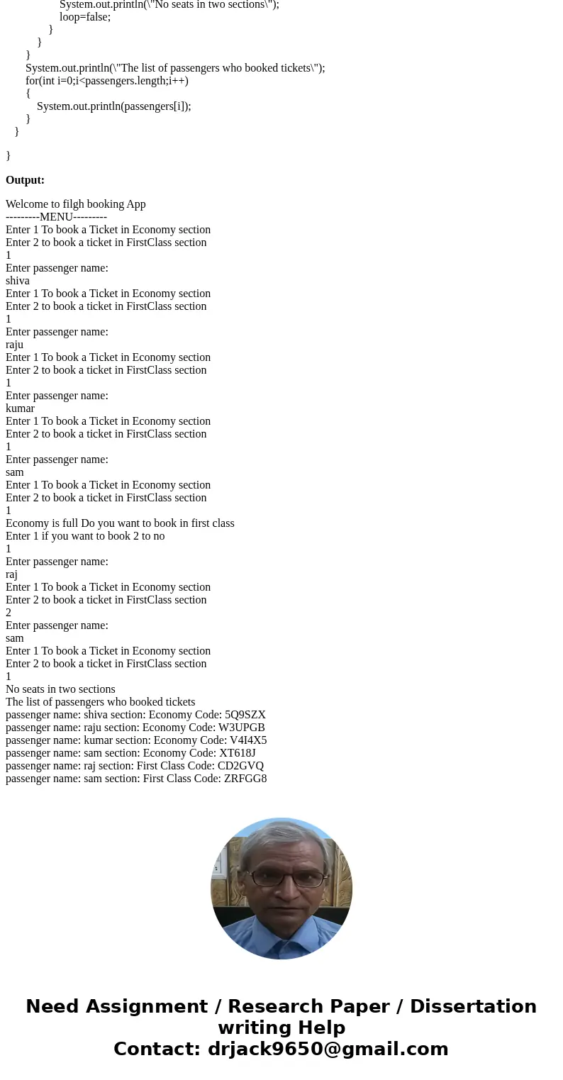A new airline is starting service with a single flight. You will need to design and build an application which will make reservations for its customers on that  A new airline is starting service with a single flight. You will need to design and build an application which will make reservations for its customers on that