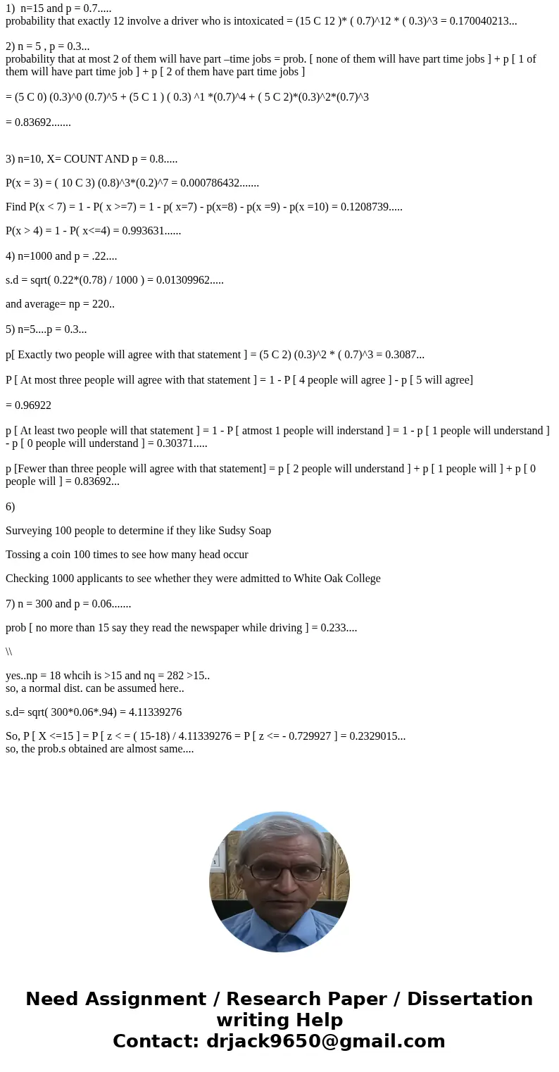 A report from the secretary of Health and Human Services stated that 70% of single-vehicle traffic accidents that occur at night on weekends involve an intoxica A report from the secretary of Health and Human Services stated that 70% of single-vehicle traffic accidents that occur at night on weekends involve an intoxica