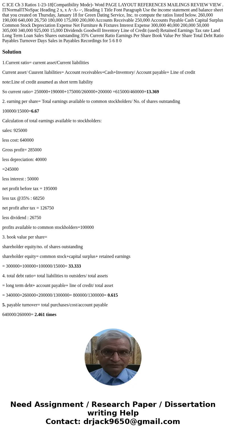 C ICE Ch 3 Ratios 1-23-18[Compatibility Mode)- Wotd PAGE LAYOUT REFERENCES MAILINGS REVIEW VIEW . ITNormallTNoSpac Heading 2 x, x A··A- -·, Heading 1 Title Fon  C ICE Ch 3 Ratios 1-23-18[Compatibility Mode)- Wotd PAGE LAYOUT REFERENCES MAILINGS REVIEW VIEW . ITNormallTNoSpac Heading 2 x, x A··A- -·, Heading 1 Title Fon