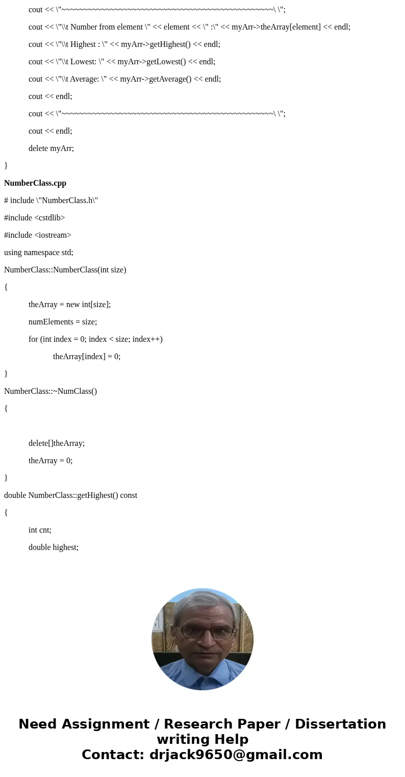 c++ with comments please would be great.. 10. Number Array Class Design a class that has an array of floating-point numbers. The constructor should accept an in c++ with comments please would be great.. 10. Number Array Class Design a class that has an array of floating-point numbers. The constructor should accept an in
