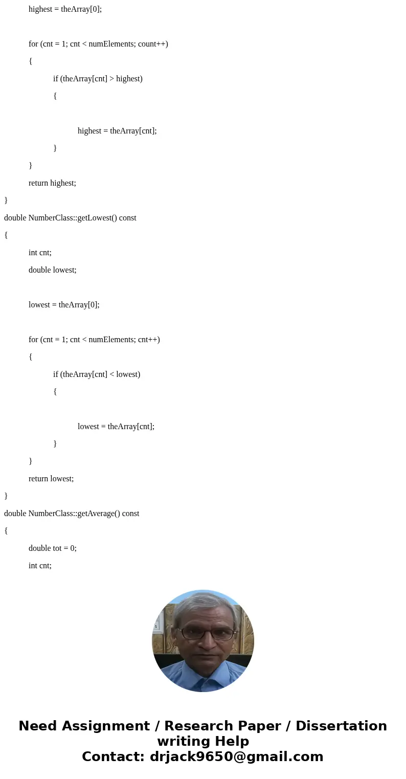 c++ with comments please would be great.. 10. Number Array Class Design a class that has an array of floating-point numbers. The constructor should accept an in c++ with comments please would be great.. 10. Number Array Class Design a class that has an array of floating-point numbers. The constructor should accept an in