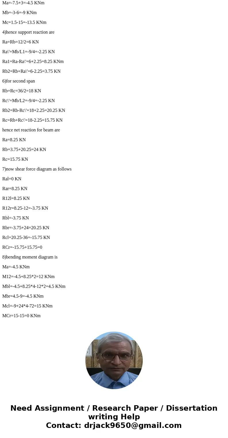 Calculate the reactions at the supports A, B, and C for the beam in figure 4 and then draw the shear force and bending moment diagrams. At A and B there are si  Calculate the reactions at the supports A, B, and C for the beam in figure 4 and then draw the shear force and bending moment diagrams. At A and B there are si