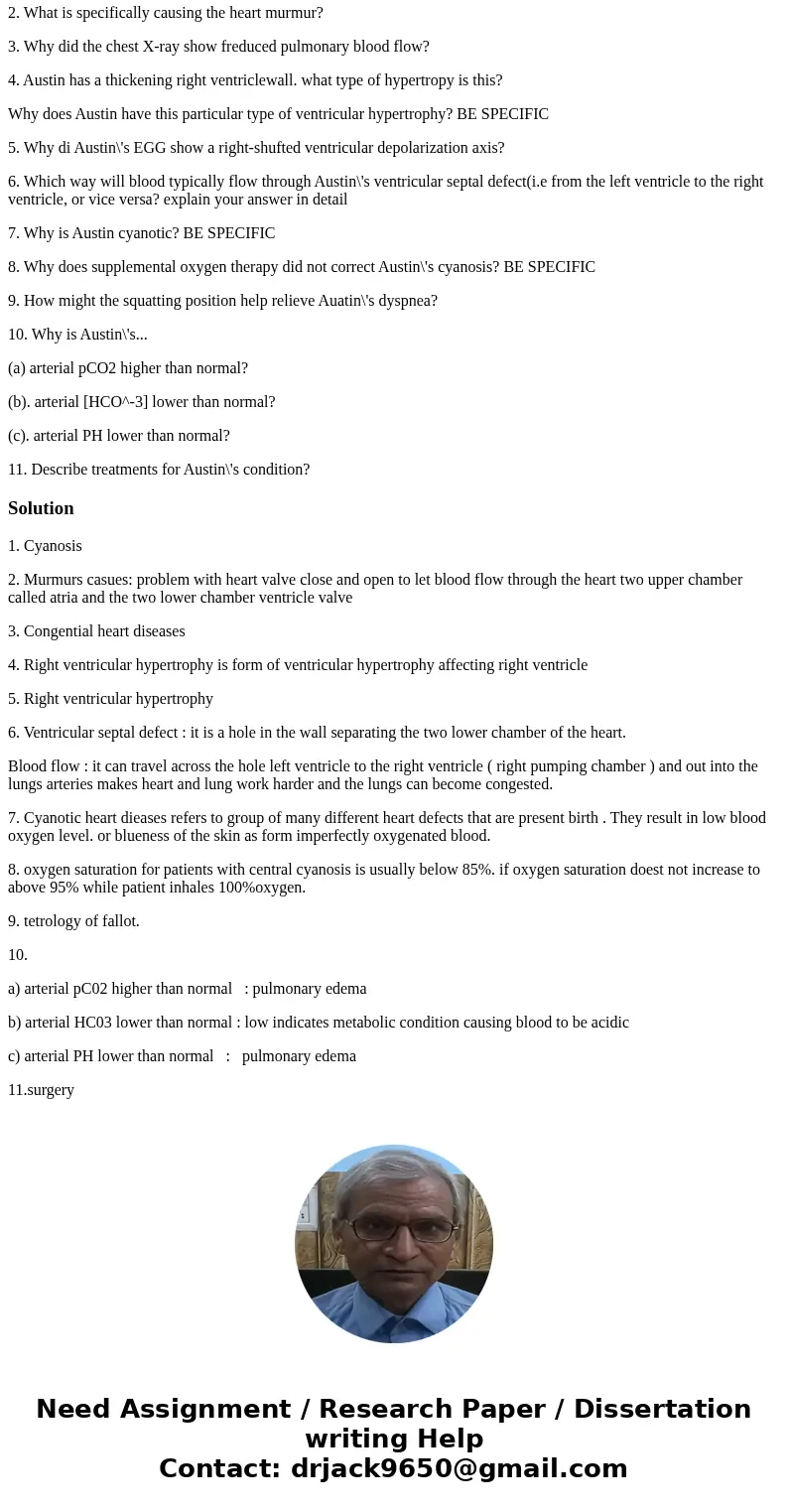 Case History- An 11-month old Boy who\'s blue and short of breath Chief Complaint: An 11-month old boy brought to the pediatric clinic with difficulty breathing Case History- An 11-month old Boy who\'s blue and short of breath Chief Complaint: An 11-month old boy brought to the pediatric clinic with difficulty breathing