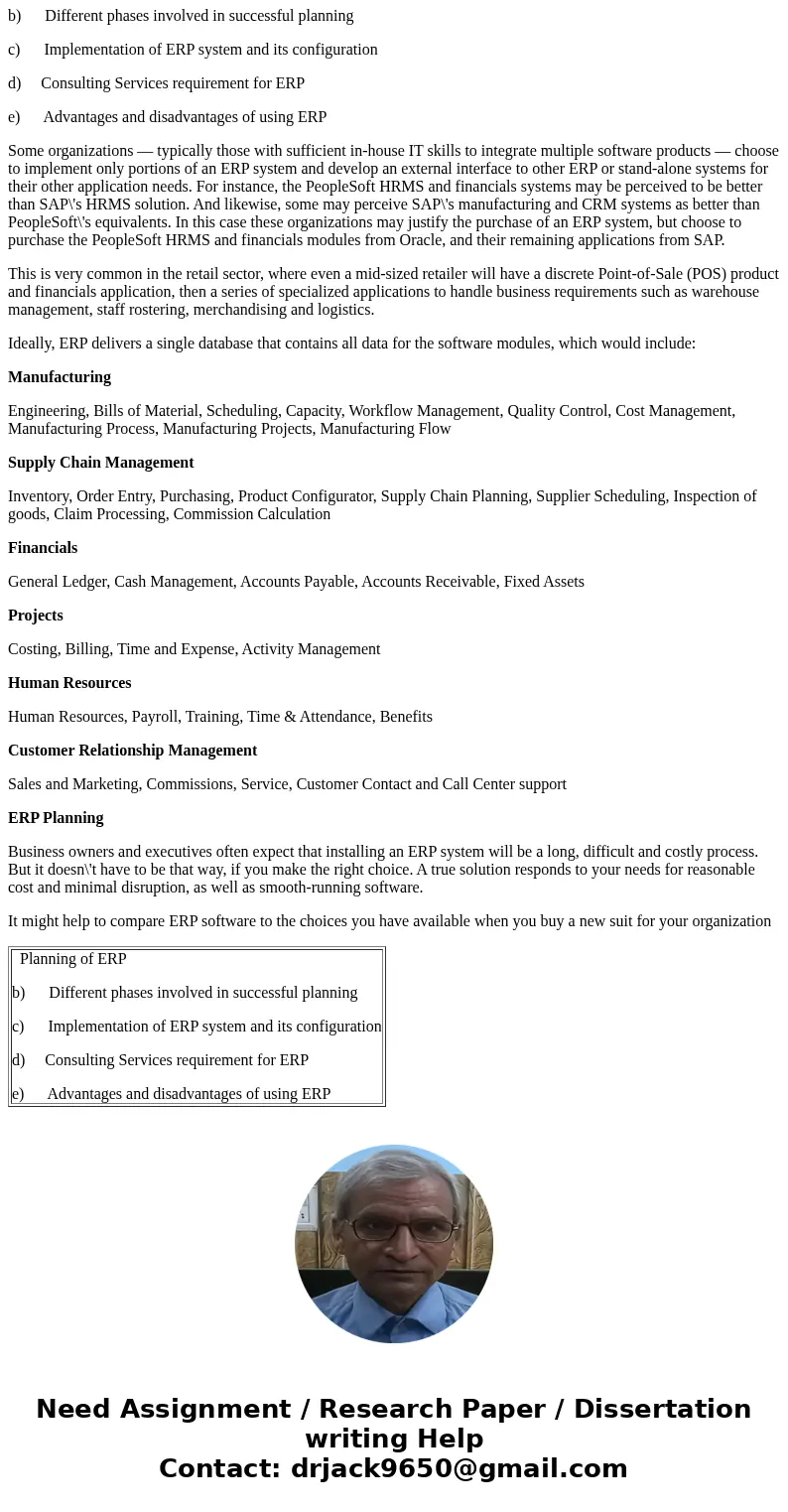 Case Study: Anderson-Touche Consulting Services Anderson-Touche, an international consulting firm, has just received a contract from a medium-size manufacturer 