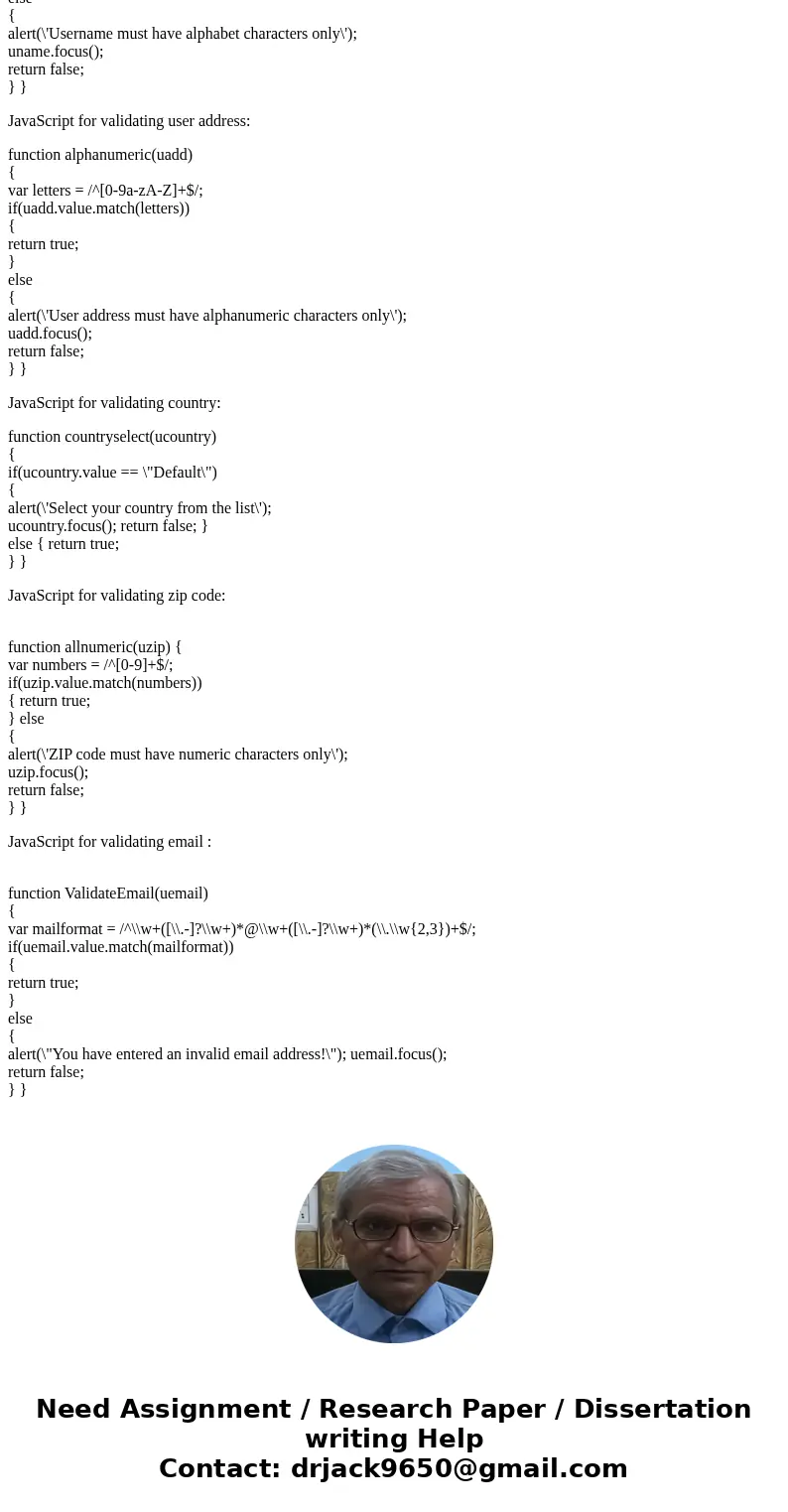 Create a form with form validation using JavascriptSolutionHtml code: <!DOCTYPE html> <html lang=\ Create a form with form validation using JavascriptSolutionHtml code: <!DOCTYPE html> <html lang=\