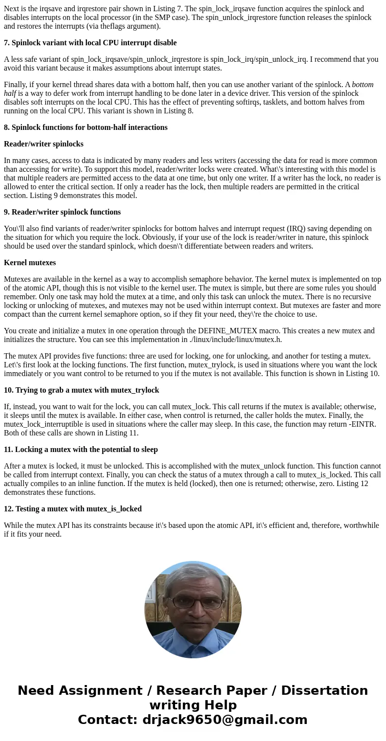 Describe synchronization techniques used by programmers who develop applications for LUBUNTU (LINUX)SolutionConcurrency and locking: Synchronization methods are Describe synchronization techniques used by programmers who develop applications for LUBUNTU (LINUX)SolutionConcurrency and locking: Synchronization methods are